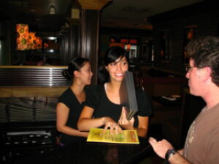 hostess at the Coyote Grill